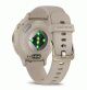 Venu 3S - GPS Soft Gold Stainless Steel Bezel with French Gray Case and Silicone Band - 010-02785-02- Garmin